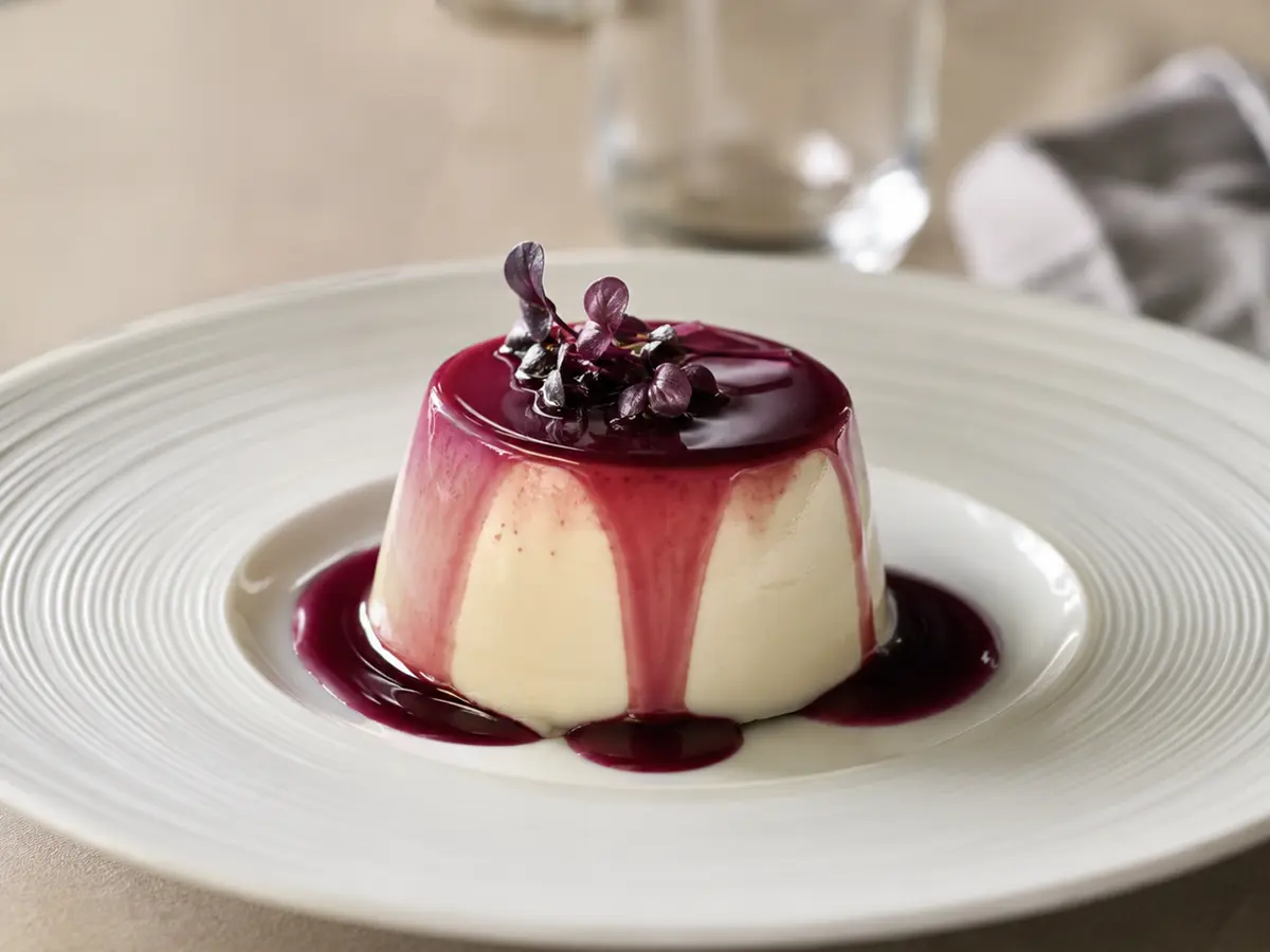 Panna cotta all'aceto di vino